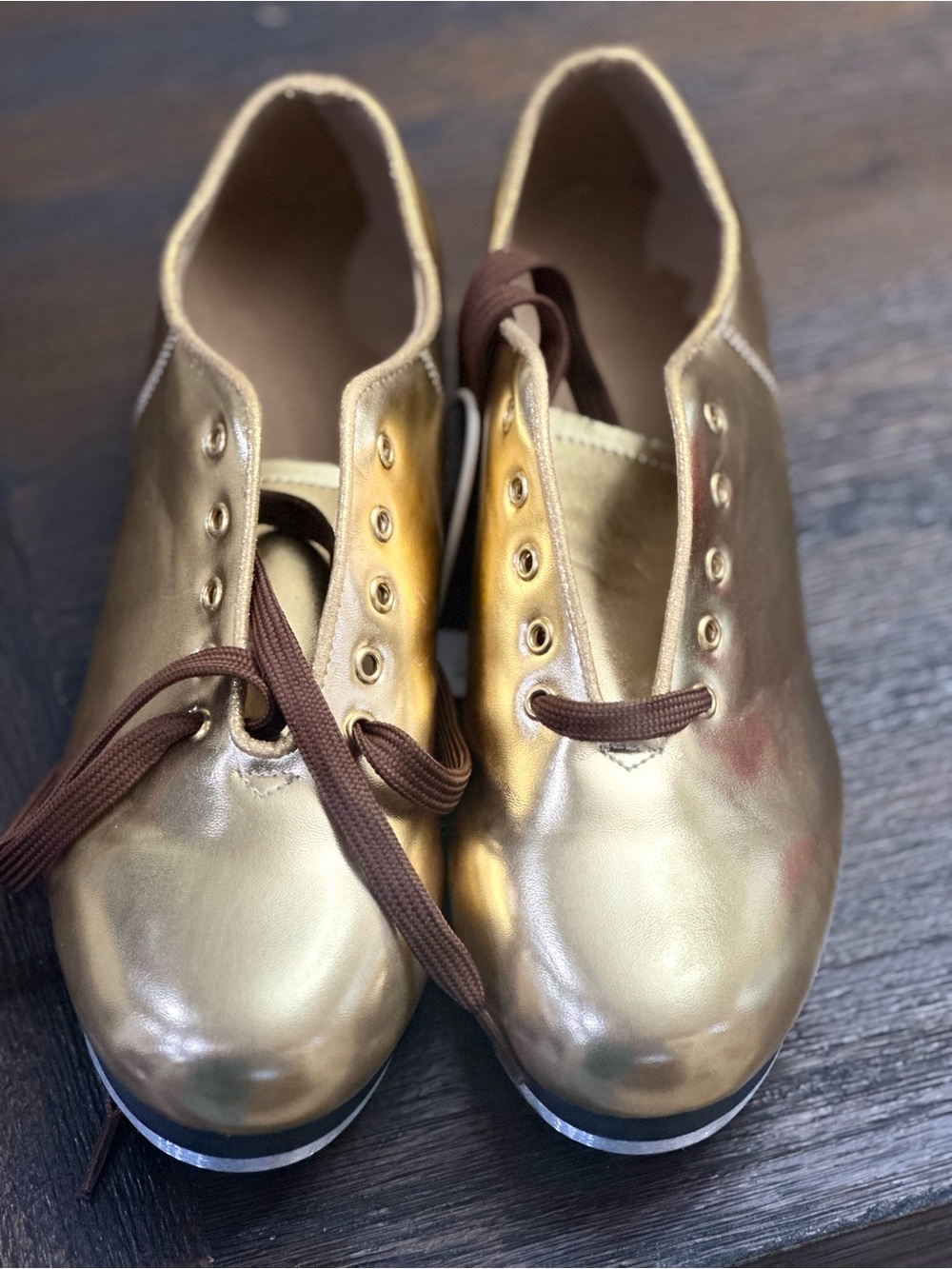 Tap Shoes Metallic Gold Women's shoes.
